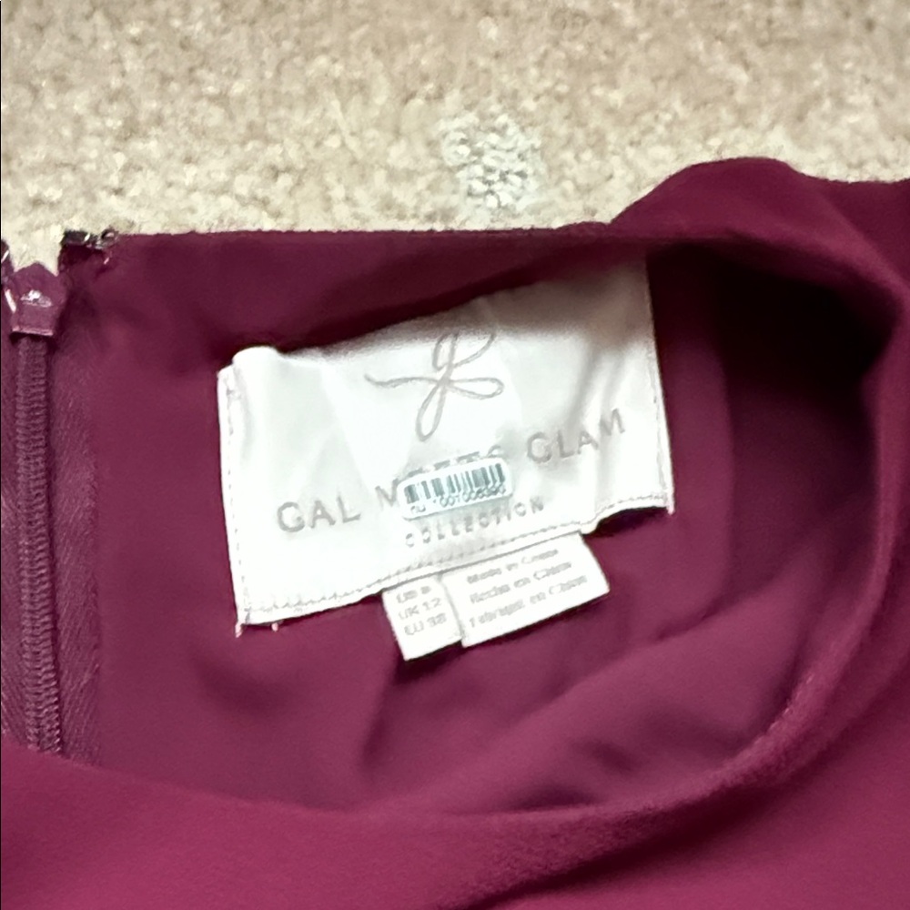 Gal Meets Glam Burgundy Midi Dress - Picture 4 of 10